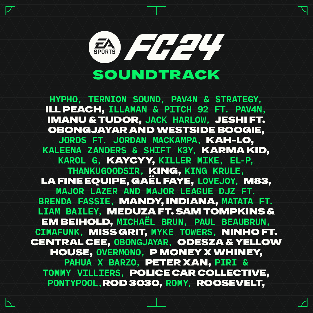 EA Sports FC 24 Soundtrack: Songs List, Where To Download And Listen - GAME  ENGAGE